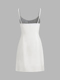 Darling Linen Plain Mini Dress