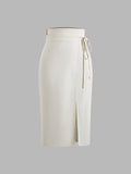 Isla Ivory Midi Skirt