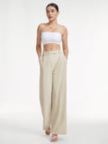 High Waisted Relaxed Fit Wide Leg Dress Pants