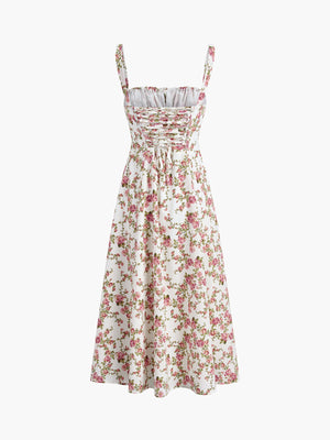 Rosebud Floral Midi Sundress