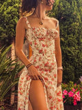 Robe d'été mi-longue à imprimé fleuri Rosebud 