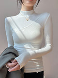 Vanilla Mock Neck Long Sleeve Top