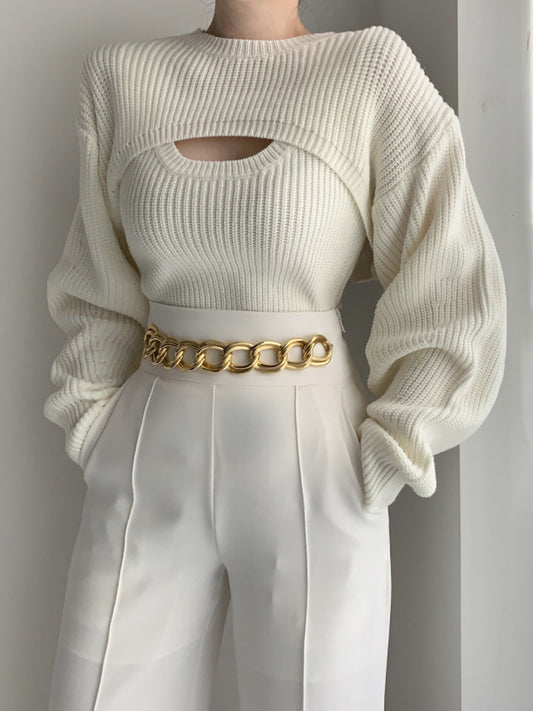 Utility Two Piece Bolero Sweater