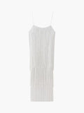 Florence Fringed Open Back Short Dress