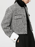 Tweed Boucle Crop Blazer