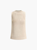 Knit Hollow Solid Vest