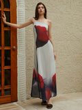 Large Floral Print Cami Long Dress