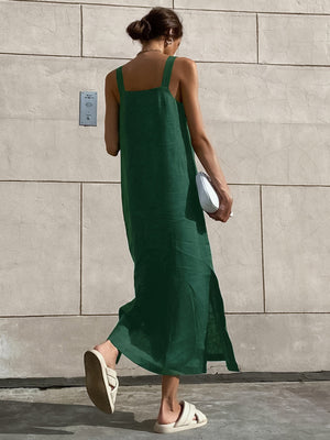 Minimalism Cotton Cami Long Dress