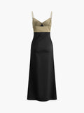 Two-Tone Cami Long Dress