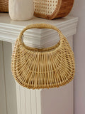 Vintage Wicker Basket Bag