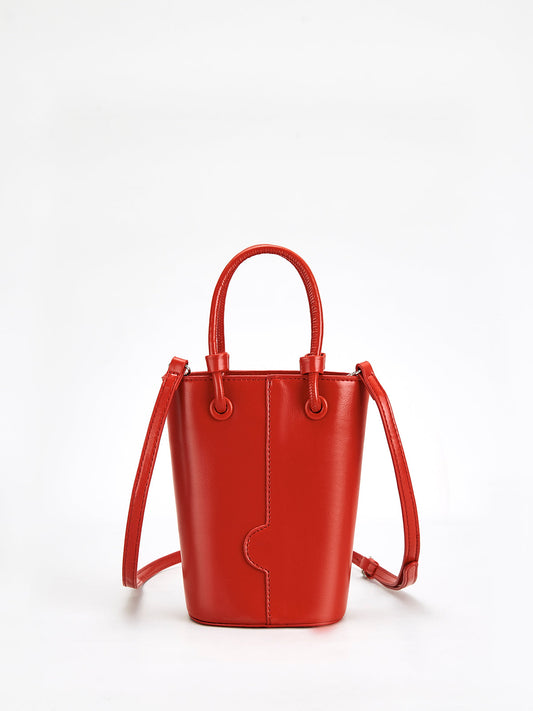 Small Bucket-Shape Handbag