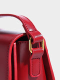 Soft Buckle Glossy Crossbody Bag