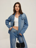 Jeansjacke mit Reverstaschen 