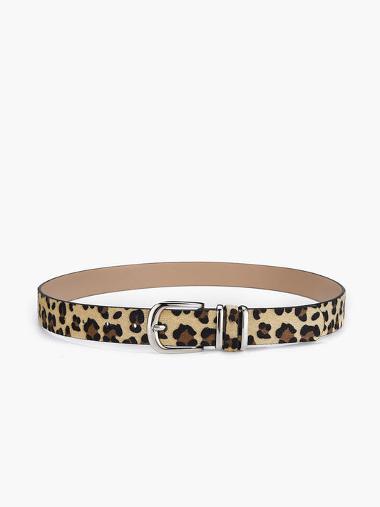 Leopard Printed Buckle Belt