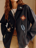 Boheme Embroidery Lapel Jacket