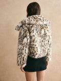 Leopard Women Faux Fur Coat