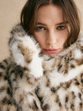 Leopard Women Faux Fur Coat