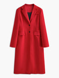 Essential Tweed Wool Long Coat