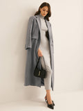 Lapel Pockets Long Coat