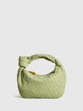 Rounded Woven Knotted Bag