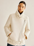 Asymmetrical Zipper Fleece Jacket