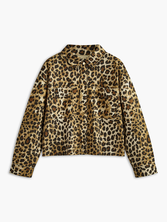 Leopard Breasted Polo Jacket