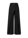 Plain Zipper Design Pants