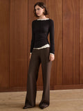 Leisure Piping Straight Pants