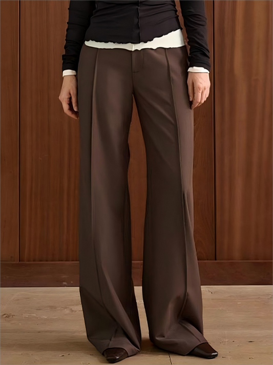 Leisure Piping Straight Pants