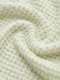 Schmaler, schlichter Waffelpullover 