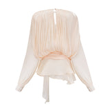 Pleated Ruffled Mini Dress