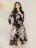 Floral Jacquard Dress