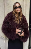 Fuzzy Faux Fur Short Coat