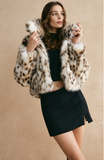 Leopard Women Faux Fur Coat