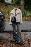 Oversized Collared Faux Fur Coat