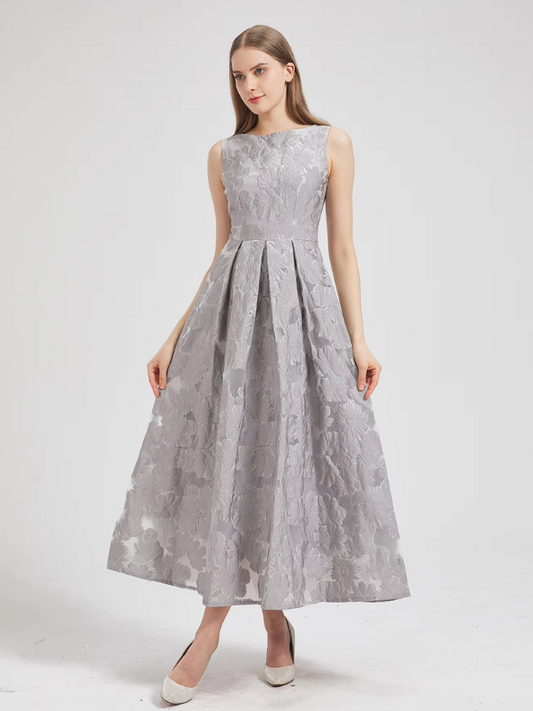 Floral Embroidered Organza Dress