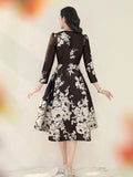 Floral Jacquard Dress