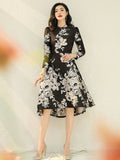 Floral Jacquard Dress