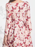 Floral Jacquard Midi Dress