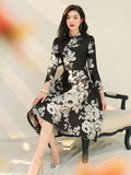 Floral Jacquard Dress